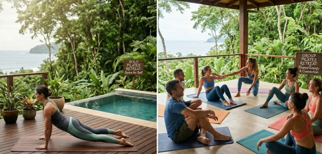 Solo vs Group Pilates Retreats